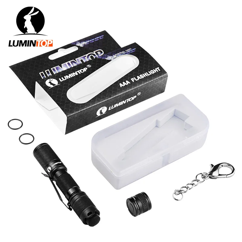 LUMINTOP Tool AAA 110 Lumen pocket-sized Keychain EDC Mini Flashlight with Cree XP-G2 Led IP68 Waterproof with Reversible Clip 
LUMINTOP Tool AAA 110 Lumen pocket-sized Keychain EDC Mini Flashlight with Cree XP-G2 Led IP68 Waterproof with Reversible Clip