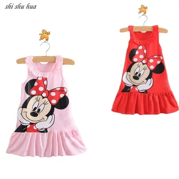 Girls Clothes Cartoon Mickey Minnie Print Vest Dress Stitching Hem Vestido Infantil 1-5 Y Child Quality Clothing 2019 Hot Sale
Girls Clothes Cartoon Mickey Minnie Print Vest Dress Stitching Hem Vestido Infantil 1-5 Y Child Quality Clothing 2019 Hot Sale