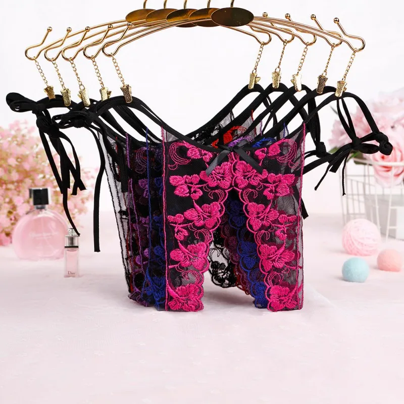 Sexy Lace Up Women Open Panties Low Waist Embroidery Belt Panties See Through Lingeries Briefs
Sexy Lace Up Women Open Panties Low Waist Embroidery Belt Panties See Through Lingeries Briefs