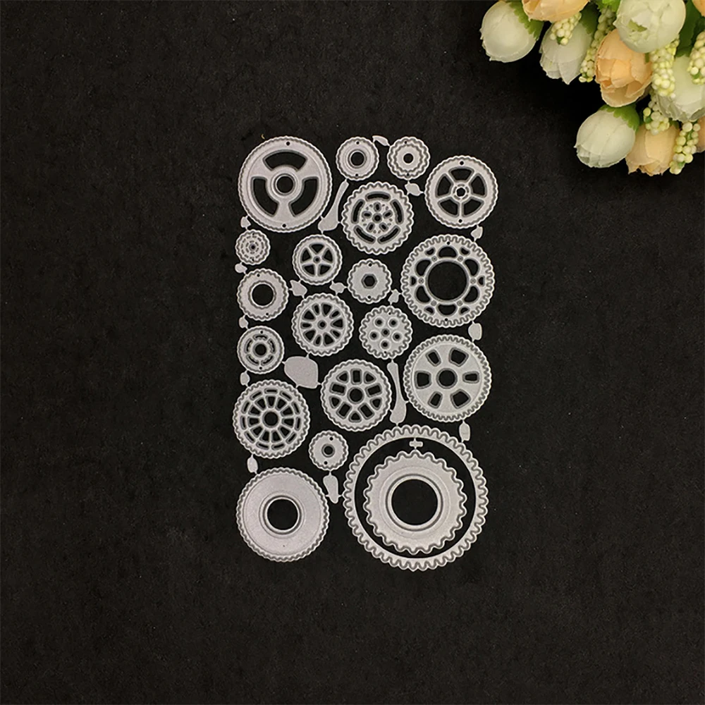 Lychee Life Gear Pattern Cutting Dies Metal Template Dies For Scrapbooking Stencil DIY Album Cards Decoration
Lychee Life Gear Pattern Cutting Dies Metal Template Dies For Scrapbooking Stencil DIY Album Cards Decoration