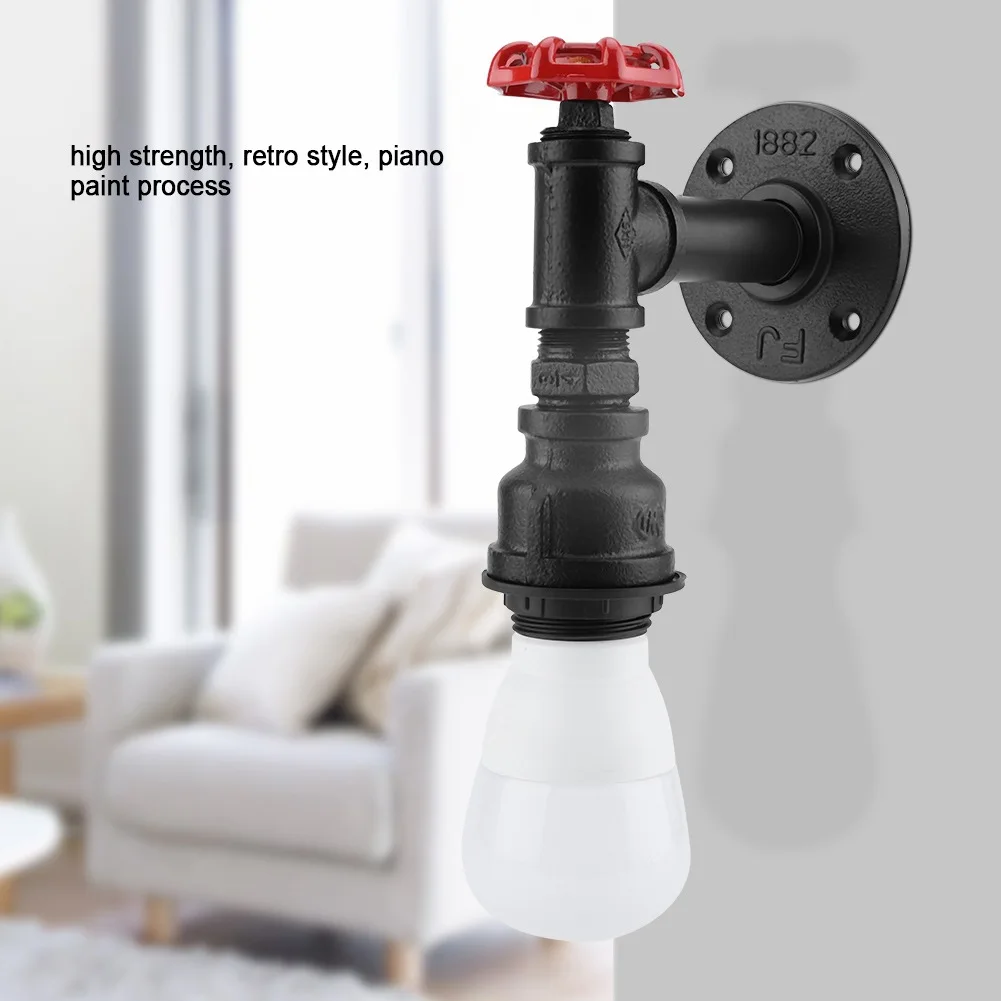 Water Pipe Retro American Industrial Style Personality Creative Living Room Bedroom Corridor Study Edison Wall Lamp
Water Pipe Retro American Industrial Style Personality Creative Living Room Bedroom Corridor Study Edison Wall Lamp