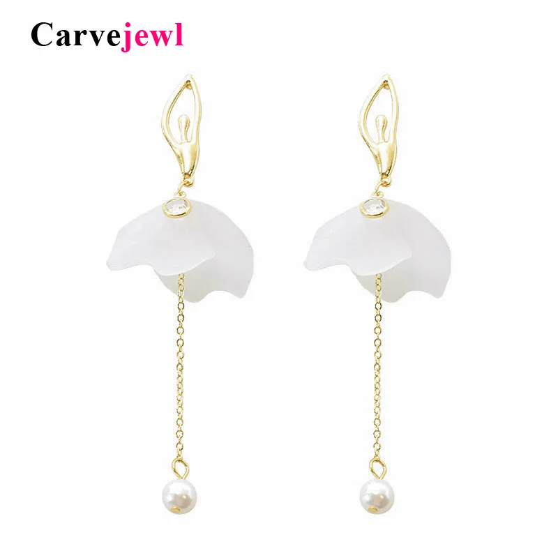 Carvejewl Simple Korea design Ballerina Girl simulated Pearl Long Dangle Earrings for Women Jewelry anti allergy drop earrings
Carvejewl Simple Korea design Ballerina Girl simulated Pearl Long Dangle Earrings for Women Jewelry anti allergy drop earrings