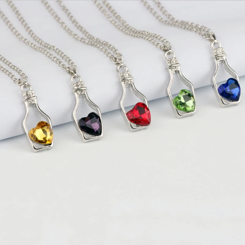 2019 Trendy Korean Style Wishing Bottle Colorful Crystal Pandent Necklaces for Women Girls Best Gifts Accessories Jewelry
2019 Trendy Korean Style Wishing Bottle Colorful Crystal Pandent Necklaces for Women Girls Best Gifts Accessories Jewelry
