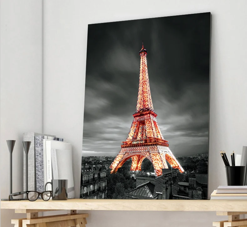 Eiffel Decorative Paint Vintage Silk Canvas Poster Art Wall Decor Unframed A371 Eiffel Decorative Paint Vintage Silk Canvas Poster Art Wall Decor Unframed A371