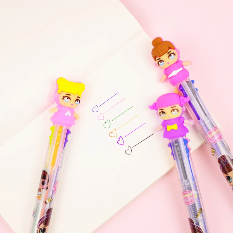 3pcs Cute Fashion Kawaii 6 Colors Doll Ballpoint Pen Cartoon Ball Pen For Kids Gift Girl School Stationery Supplies
3pcs Cute Fashion Kawaii 6 Colors Doll Ballpoint Pen Cartoon Ball Pen For Kids Gift Girl School Stationery Supplies