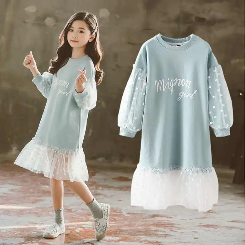 Fashion 2019 White Lace Children Girls Dresses Long Sleeve Clothes Spring Autumn Teenage Clothing Baby Dress Sweatshirt dresses
Fashion 2019 White Lace Children Girls Dresses Long Sleeve Clothes Spring Autumn Teenage Clothing Baby Dress Sweatshirt dresses