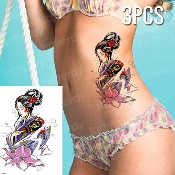 3pcs/lot Anime temporary tattoo japanese geisha tattoo Lotus lupin body back arm flower tattoos fake chest flash fake tattoo new
3pcs/lot Anime temporary tattoo japanese geisha tattoo Lotus lupin body back arm flower tattoos fake chest flash fake tattoo new