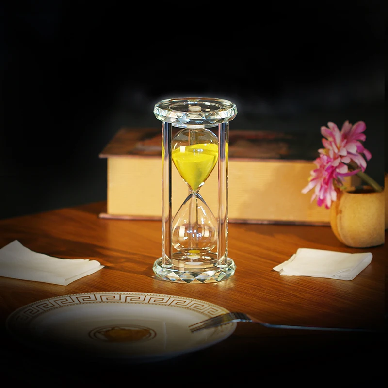 H&D Yellow Crystal Hourglass Timer 30 minutes Stylish Sand Clock For Kids Birthday Christmas Housewarming Gift Home Decoration
H&D Yellow Crystal Hourglass Timer 30 minutes Stylish Sand Clock For Kids Birthday Christmas Housewarming Gift Home Decoration