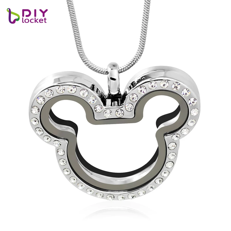 diylocket Mickey Rhinestone magnetic glass floating charm locket necklace pendant (chains included for free) LSFL013
diylocket Mickey Rhinestone magnetic glass floating charm locket necklace pendant (chains included for free) LSFL013