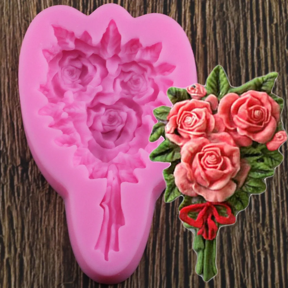 Flower Shape 3D Fondant Cake Silicone Mold Food Grade Mastic Confeitaria Chocolate Pastry Candy Clay Making Tools
Flower Shape 3D Fondant Cake Silicone Mold Food Grade Mastic Confeitaria Chocolate Pastry Candy Clay Making Tools