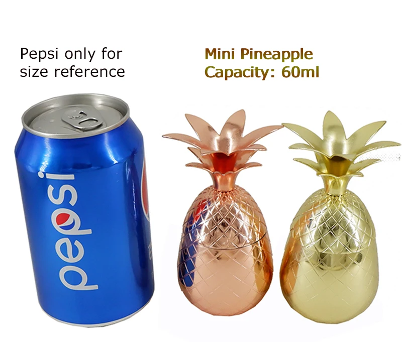 Mini 60ml(2oz)Pineapple Tumbler / Mug Moscow Mule Mug Available in 2 color (Copper,Gold)- Cocktail Drinking Cups Mugs Bar Tool
Mini 60ml(2oz)Pineapple Tumbler / Mug Moscow Mule Mug Available in 2 color (Copper,Gold)- Cocktail Drinking Cups Mugs Bar Tool