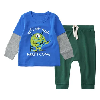 2019 spring children's clothing boy spring and autumn set children's cotton long-sleeved T-shirt trousers two-piece clothes
2019 spring children's clothing boy spring and autumn set children's cotton long-sleeved T-shirt trousers two-piece clothes
