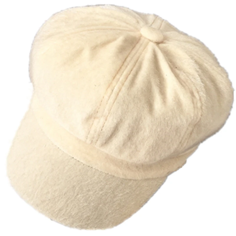New Fashion Fall Winter Solid Color Plush Wool Octagonal Cap Casual Vintage Painter Hats Newsboy Go Out Beret Cap For Female
New Fashion Fall Winter Solid Color Plush Wool Octagonal Cap Casual Vintage Painter Hats Newsboy Go Out Beret Cap For Female