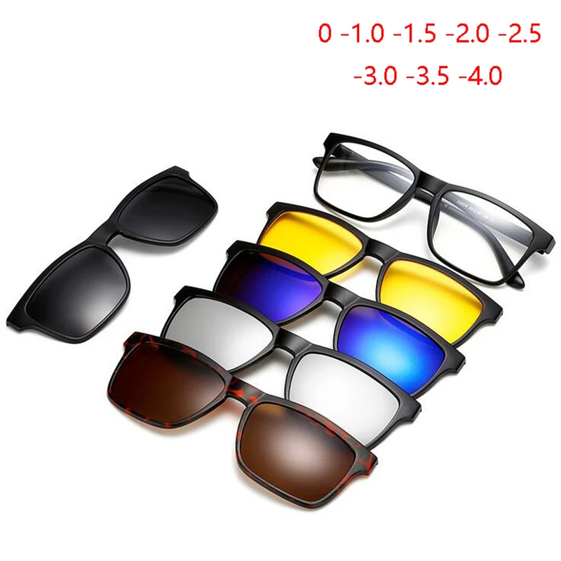 Retro 5+1 Polarized Myopia Clip Sunglasses Eyeglasses Frame For Men Women Five Magnet Set Mirror 0 -1 -1.5 -2 -2.5 -3 -3.5 -4.0
Retro 5+1 Polarized Myopia Clip Sunglasses Eyeglasses Frame For Men Women Five Magnet Set Mirror 0 -1 -1.5 -2 -2.5 -3 -3.5 -4.0