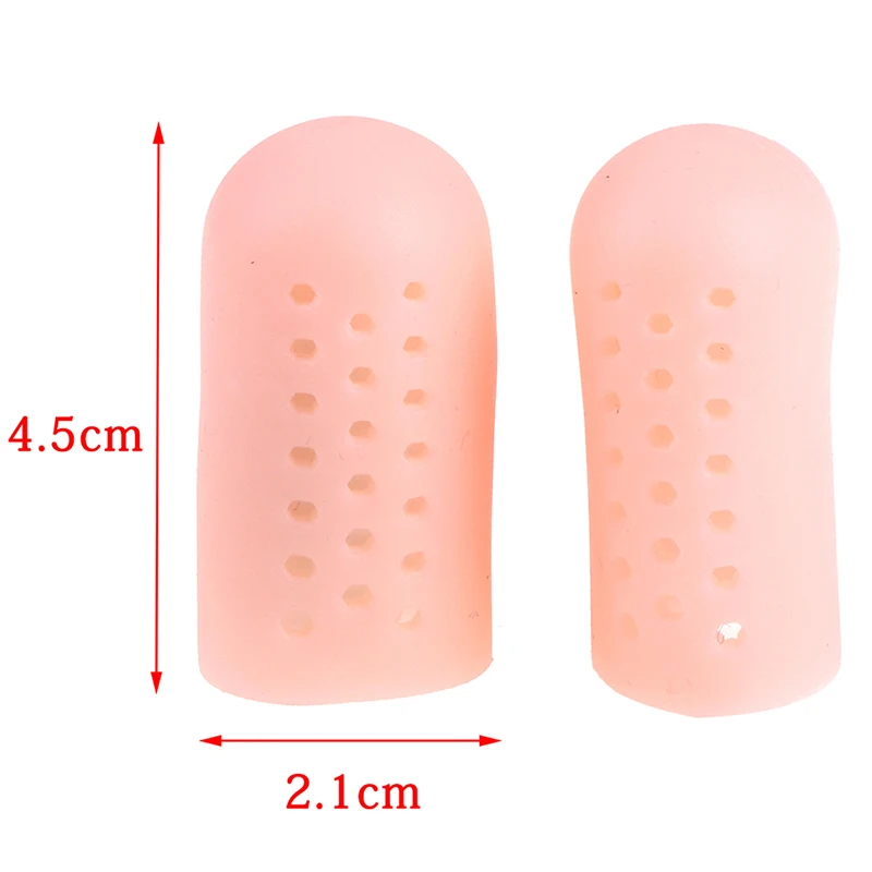 1 пара силиконовых гелевых защитных крышек для пальцев ног защита от боли