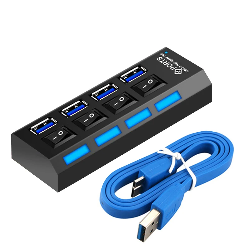 Usb hub 4 port 5Gbps Multiple usb 3.0 hub with independent switch 3.0 splitter with power adapter 3.0 usb hub for PC laptop
Usb hub 4 port 5Gbps Multiple usb 3.0 hub with independent switch 3.0 splitter with power adapter 3.0 usb hub for PC laptop