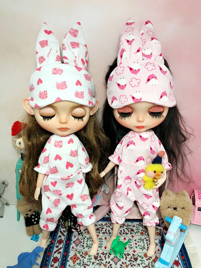 New 1 Set Holala Cute Rabbit Ear Pajamas Overall pajamas clothes for dolls night clothes for Blyth Holala Dolls Accessories
New 1 Set Holala Cute Rabbit Ear Pajamas Overall pajamas clothes for dolls night clothes for Blyth Holala Dolls Accessories