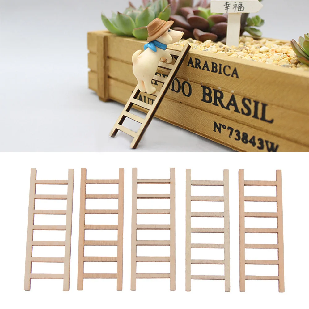 5pcs Mini Wooden Step Ladder Fairy Home Decoration Miniature Handcraft DIY Micro Landscape Ornament Garden Supplies
5pcs Mini Wooden Step Ladder Fairy Home Decoration Miniature Handcraft DIY Micro Landscape Ornament Garden Supplies
