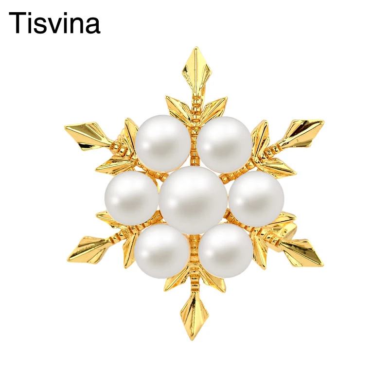 Tisvina New Natural Freshwater Pearls Brooches for women Snowflake Pins and Brooch Pendant Dual-use Fine jewelry Wedding party
Tisvina New Natural Freshwater Pearls Brooches for women Snowflake Pins and Brooch Pendant Dual-use Fine jewelry Wedding party