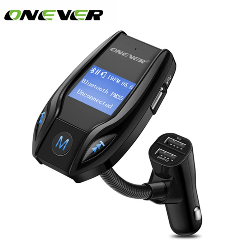 Onever Bluetooth автомобильный набор свободные руки FM передатчик MP3 плеер модулятор с 3.1A