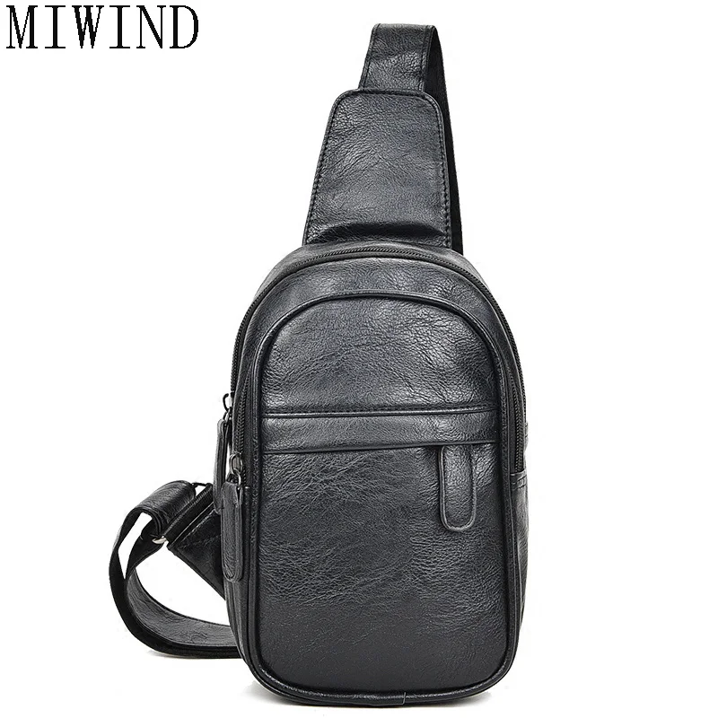 MIWIND Soft PU leather chest bag Sling Bag Band zipper shoulder bag Mini sling chest bag travel pack TCR680
MIWIND Soft PU leather chest bag Sling Bag Band zipper shoulder bag Mini sling chest bag travel pack TCR680