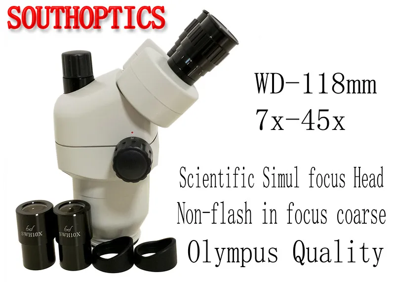 Scientific 7X-45X Zoom Stereo Microscope Trinocular head SWF10x-23 eyepiece rubber eye-guards Microscope accessories
Scientific 7X-45X Zoom Stereo Microscope Trinocular head SWF10x-23 eyepiece rubber eye-guards Microscope accessories