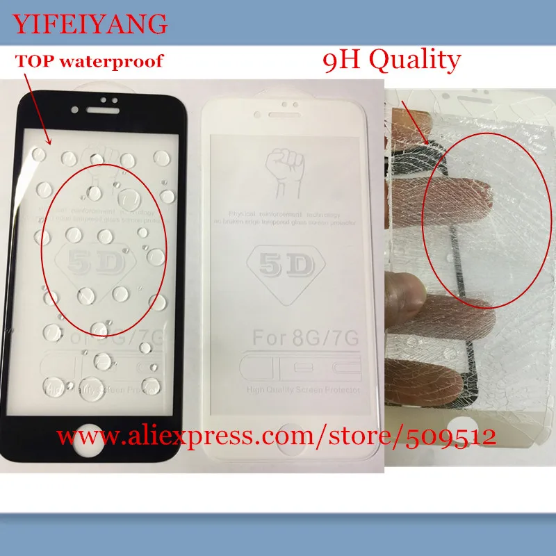20pcs New 9H Quality 5D Screen Protector for iPhone 8 6 6sP 7 7P /3D Upgrade Cold Carving Full Cover Color Tempered Glass
20pcs New 9H Quality 5D Screen Protector for iPhone 8 6 6sP 7 7P /3D Upgrade Cold Carving Full Cover Color Tempered Glass