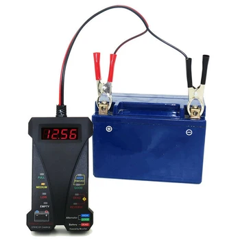 12V Smart LED Digital Battery Tester Voltmeter Alternator Analyzer For Cars With 30amp battery clamps Reverse-hookup Protection
12V Smart LED Digital Battery Tester Voltmeter Alternator Analyzer For Cars With 30amp battery clamps Reverse-hookup Protection
