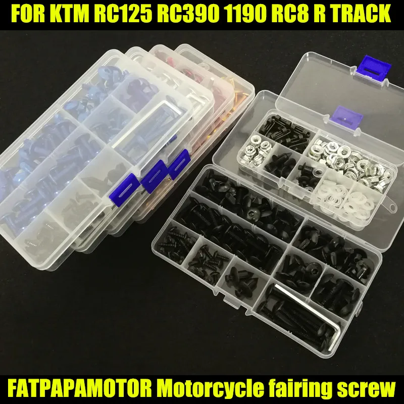 Universal Motorcycle Fairing Bolts Screw Moto Spring Bolts For KTM RC125 RC390 1190 RC8 R TRACK
Universal Motorcycle Fairing Bolts Screw Moto Spring Bolts For KTM RC125 RC390 1190 RC8 R TRACK