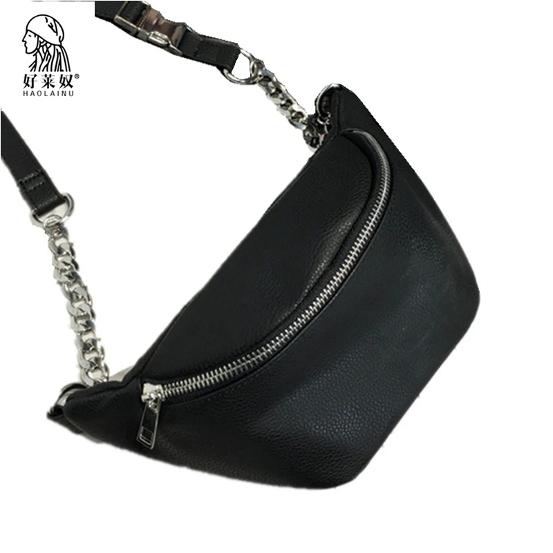 Haolainu Fashion PU Leather Fanny Pack Waist Bag Unisex Waterproof Women Chain Walking Shopping Belt Bag Pouch Phone Bag Bolosa
Haolainu Fashion PU Leather Fanny Pack Waist Bag Unisex Waterproof Women Chain Walking Shopping Belt Bag Pouch Phone Bag Bolosa