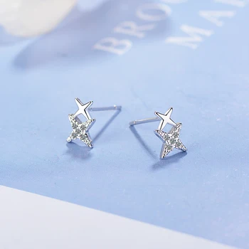 Trendy Sparkling Zircon Star Stud Earrings For Wome Personality Fashion Jewelry Teal 925 Sterling Silver Accessories Gift
Trendy Sparkling Zircon Star Stud Earrings For Wome Personality Fashion Jewelry Teal 925 Sterling Silver Accessories Gift