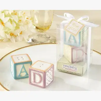 20pcs=10sets Baby shower souvenirs of Baby Blocks Salt and Pepper Shakers for baby birthday party decoration gifts
20pcs=10sets Baby shower souvenirs of Baby Blocks Salt and Pepper Shakers for baby birthday party decoration gifts