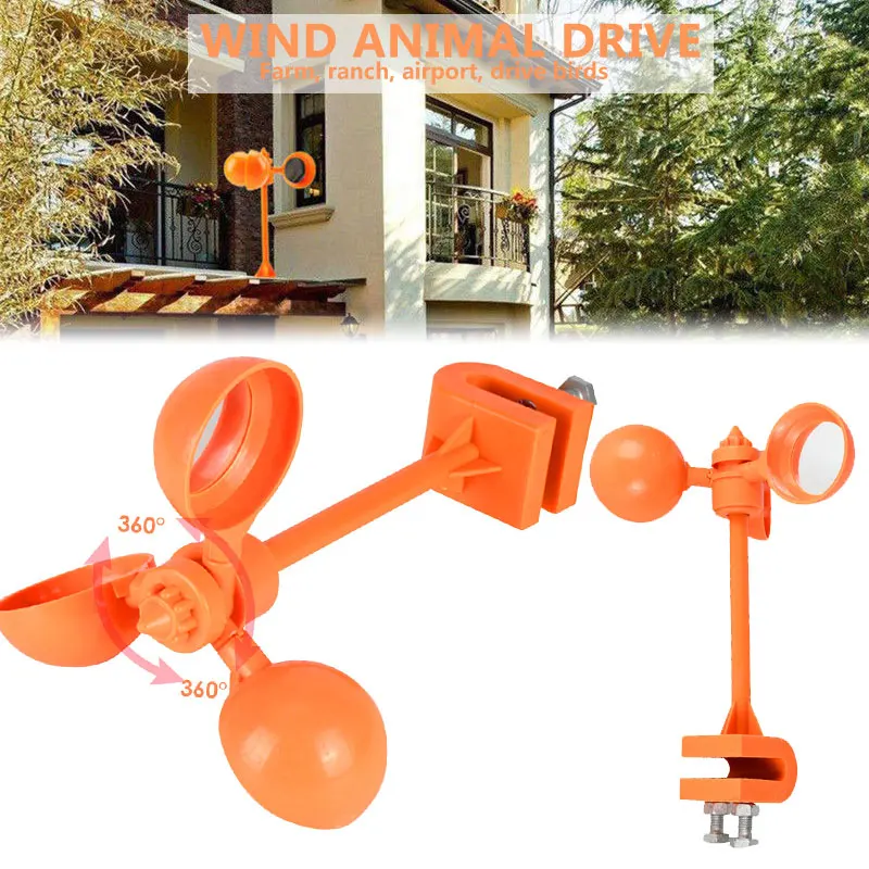 Bird Repeller Garden Crow 360° Wind Power Pigeon Lawns Tools Pest Crop Ponds Creative Outdoors Drive Away Bird Device
Bird Repeller Garden Crow 360° Wind Power Pigeon Lawns Tools Pest Crop Ponds Creative Outdoors Drive Away Bird Device