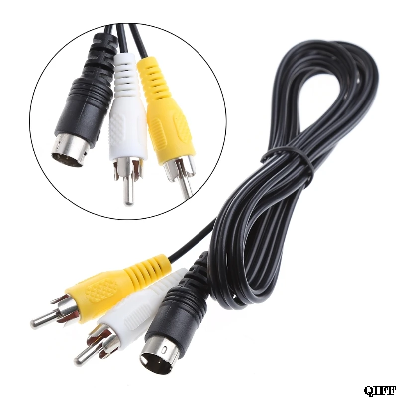 Drop Ship&Wholesale Black 1.5M/5FT Audio Video AV Stereo Composite Adapter Cable For SEGA Genesis/MD APR28
Drop Ship&Wholesale Black 1.5M/5FT Audio Video AV Stereo Composite Adapter Cable For SEGA Genesis/MD APR28