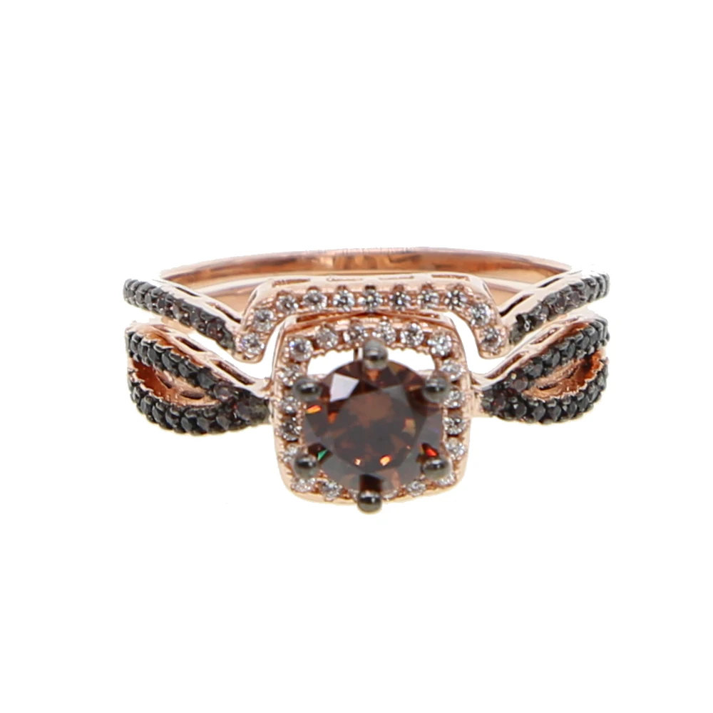 Luxury 2 Rings Sets rose gold Color Fashion Wedding Party Jewelry Cubic Zirconia Jewelry For Women Chirstmas
Luxury 2 Rings Sets rose gold Color Fashion Wedding Party Jewelry Cubic Zirconia Jewelry For Women Chirstmas
