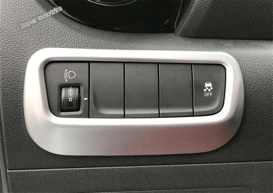 Lapetus Front Head Lights Headlamp Switches Button Frame Accessories Interior Cover Trim ABS Fit For Hyundai Kona 2018 2019
Lapetus Front Head Lights Headlamp Switches Button Frame Accessories Interior Cover Trim ABS Fit For Hyundai Kona 2018 2019