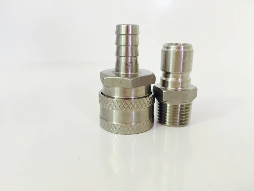 homebrew Stainless Steel Quick Disconnect Set, Homebrew Pipe Fitting, female and male
homebrew Stainless Steel Quick Disconnect Set, Homebrew Pipe Fitting, female and male