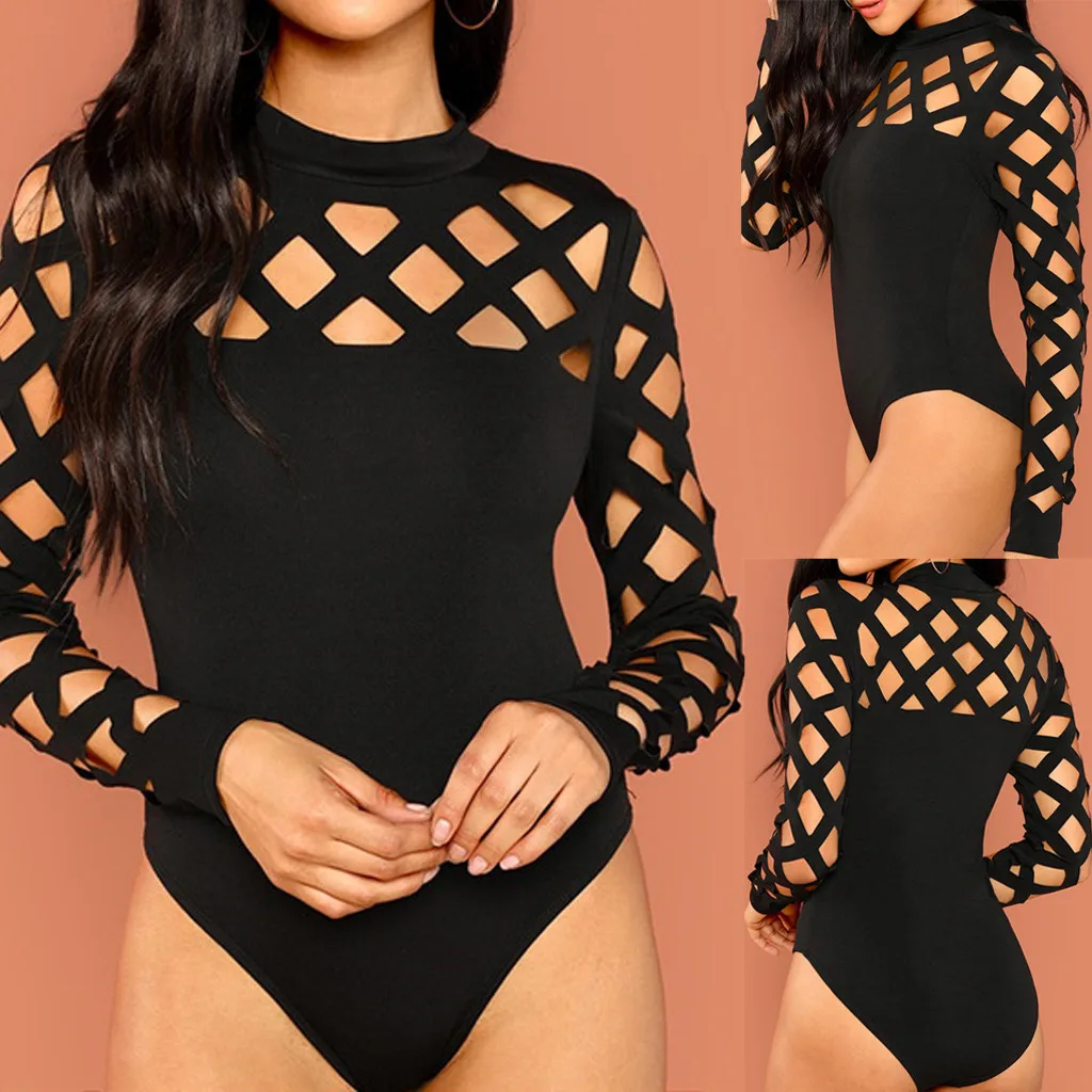 Enterizos Para mujer Largos Elegantes Kombinezon Damski Summer Sexy Solid Long Sleeve Hollow Bodysuits Jumpsuit боди женскоеZ4
Enterizos Para mujer Largos Elegantes Kombinezon Damski Summer Sexy Solid Long Sleeve Hollow Bodysuits Jumpsuit боди женскоеZ4