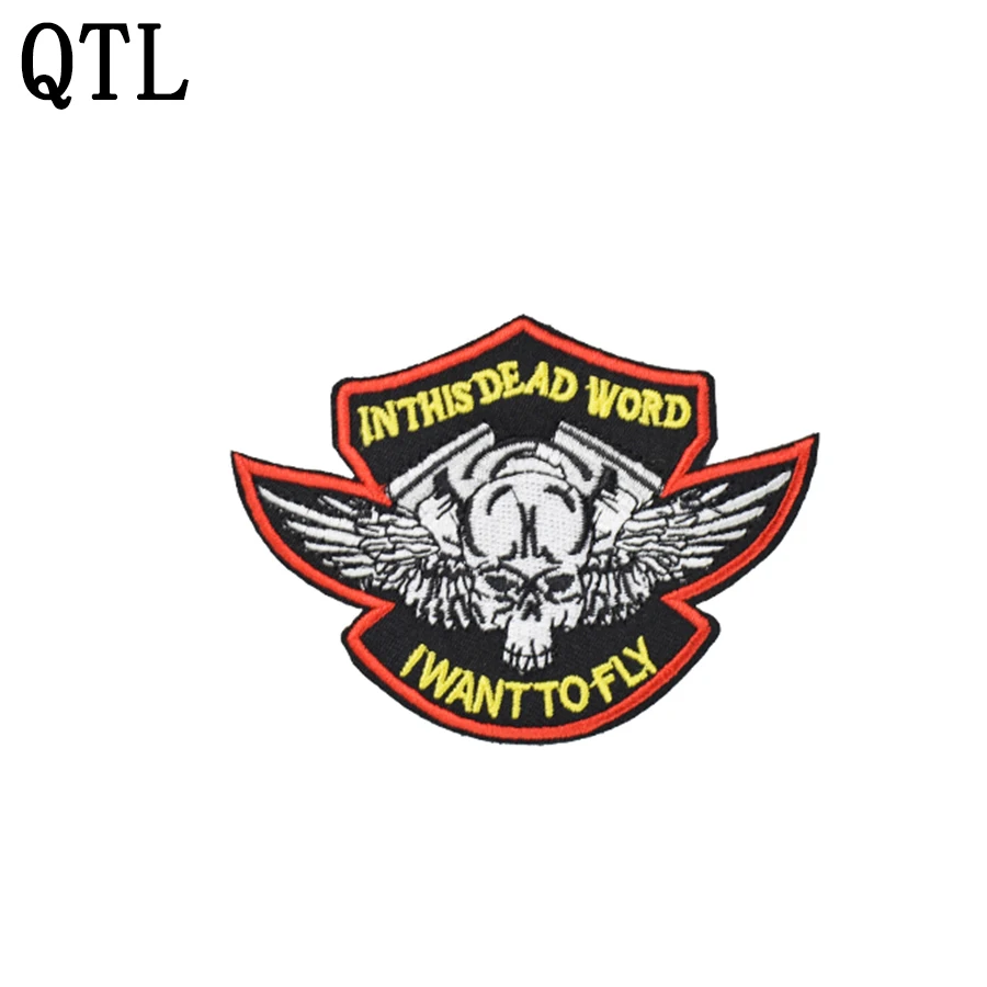 1pcs Wings Skull Badges Cool Patches for Clothing Iron Embroidered Patch for Bag DIY Applique Iron on Patches Sewing Accessories
1pcs Wings Skull Badges Cool Patches for Clothing Iron Embroidered Patch for Bag DIY Applique Iron on Patches Sewing Accessories