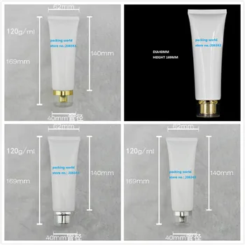 120ml white soft tube for clean wash/butter / hand cream/essence/gel/moisturizer/mask cosmetic packing plastic tube acrylic lid
120ml white soft tube for clean wash/butter / hand cream/essence/gel/moisturizer/mask cosmetic packing plastic tube acrylic lid