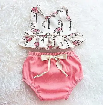 2PCS Set Cute Newborn Infant Baby Girl Clothes 2017 Summer Sleeveless Tank Tops Ruffles T-shirt +Bloomer Bottoms Outifts Sunsuit
2PCS Set Cute Newborn Infant Baby Girl Clothes 2017 Summer Sleeveless Tank Tops Ruffles T-shirt +Bloomer Bottoms Outifts Sunsuit