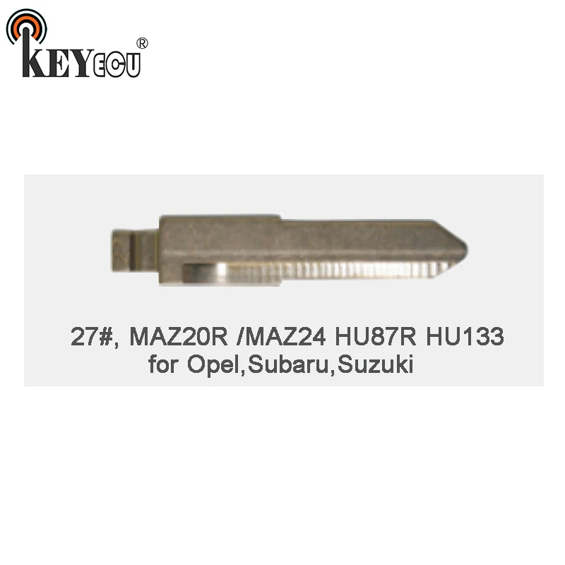KEYECU 25x KEYDIY Universal Remotes Flip Key Blade 27#, MAZ20R /MAZ24 HU87R HU133 for Opel, for Subaru, for Suzuki
KEYECU 25x KEYDIY Universal Remotes Flip Key Blade 27#, MAZ20R /MAZ24 HU87R HU133 for Opel, for Subaru, for Suzuki