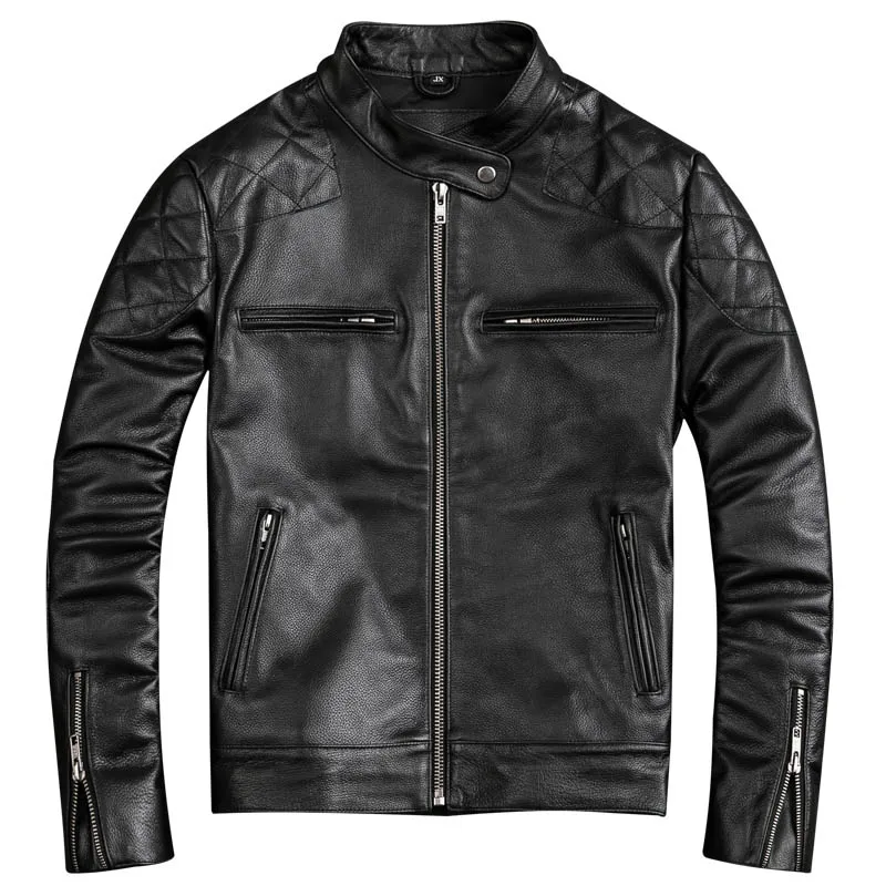 2019 New Spring Autumn Slim Fit Black Plus Size Xxxxl Fashion Men's Genuine Cow Leather Coat Male Motorcycle Biker Jacket A082
2019 New Spring Autumn Slim Fit Black Plus Size Xxxxl Fashion Men's Genuine Cow Leather Coat Male Motorcycle Biker Jacket A082