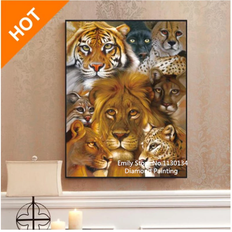 Diy Diamond painting diamond stitch crystal square diamond sets unfinish decorative Diamond embroidery tigers and lions DP74
Diy Diamond painting diamond stitch crystal square diamond sets unfinish decorative Diamond embroidery tigers and lions DP74