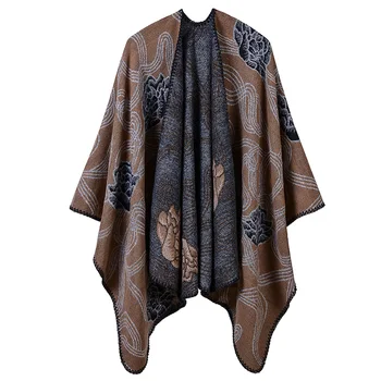 2020 Winter Shawl Cardigan Women Loose Vintage Outerwear Coat Oversized Knitted Cashmere Poncho Cape High Quality Sweater Cloak
2020 Winter Shawl Cardigan Women Loose Vintage Outerwear Coat Oversized Knitted Cashmere Poncho Cape High Quality Sweater Cloak