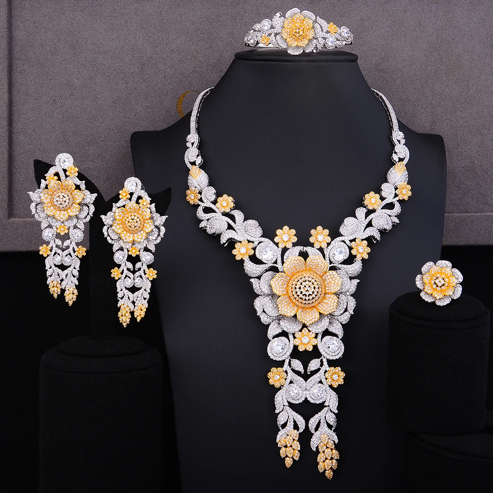 GODKI Luxury Lariat Flower African Cubic Zircon CZ Nigerian Jewelry sets For Women Wedding Dubai Gold Bridal Jewelry Set 2019
GODKI Luxury Lariat Flower African Cubic Zircon CZ Nigerian Jewelry sets For Women Wedding Dubai Gold Bridal Jewelry Set 2019