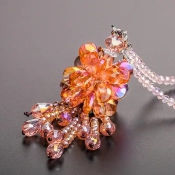 H&D Crystal Flower Car Hanging Ornament Car Rear View Mirror Pendant Car Accessories Wedding Decor Chrismas Decor For Home(Pink)
H&D Crystal Flower Car Hanging Ornament Car Rear View Mirror Pendant Car Accessories Wedding Decor Chrismas Decor For Home(Pink)