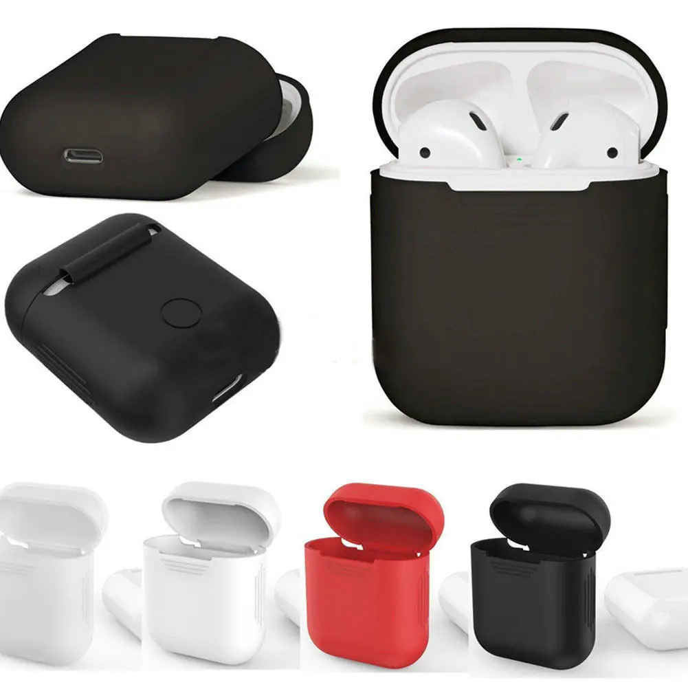Portable Silicone Protective Charging Sport Case Cover for Apple AirPods + AirPod Headset Storage
Portable Silicone Protective Charging Sport Case Cover for Apple AirPods + AirPod Headset Storage