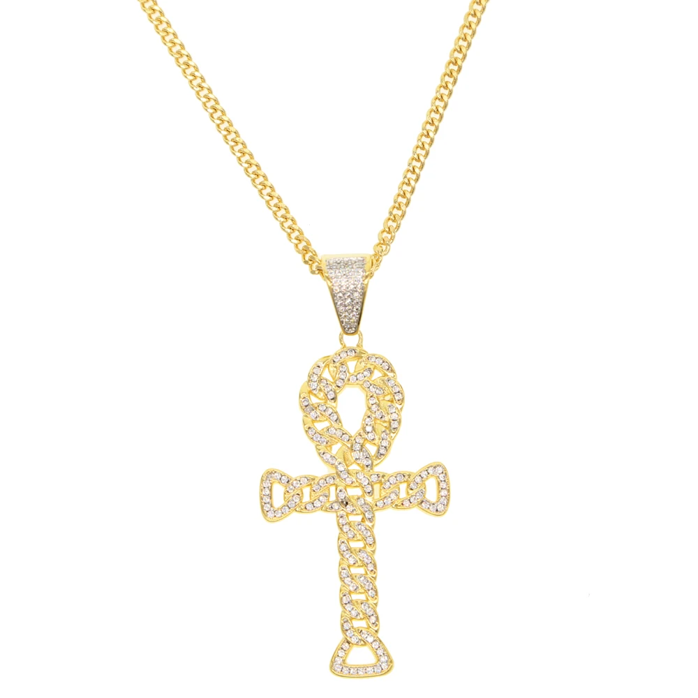24" Gold hip hop Rock style jewelry Sparking bling Crystal cuban chain cz cross pendant mens chian cross necklace
24" Gold hip hop Rock style jewelry Sparking bling Crystal cuban chain cz cross pendant mens chian cross necklace