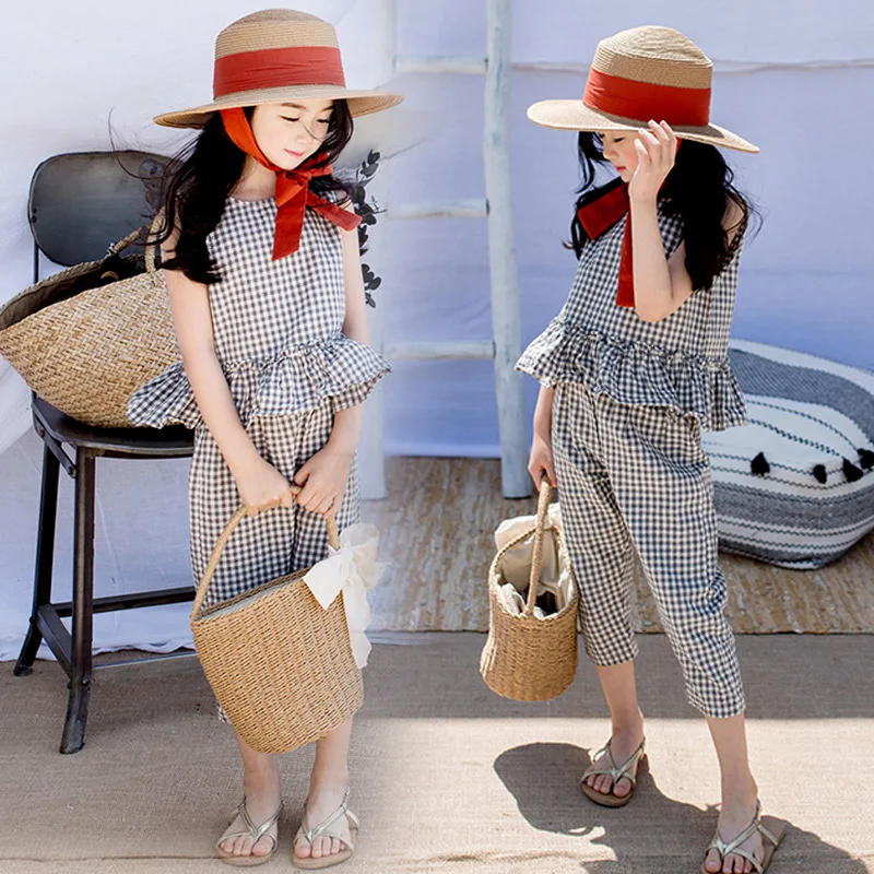 Brand Girls Summer Suit 2018 New Mother-child Set Kids Plaid Coat Cropped Trousers Baby Two Pieces Suit Toddler Clothes,#2831
Brand Girls Summer Suit 2018 New Mother-child Set Kids Plaid Coat Cropped Trousers Baby Two Pieces Suit Toddler Clothes,#2831